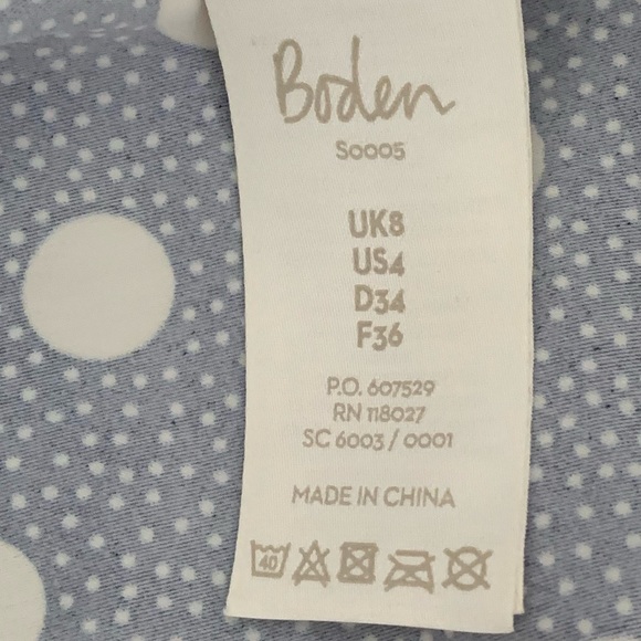 NEW Boden Amalfi Tankini Polka Dot Swimsuit Top Size 4 - Picture 11 of 12